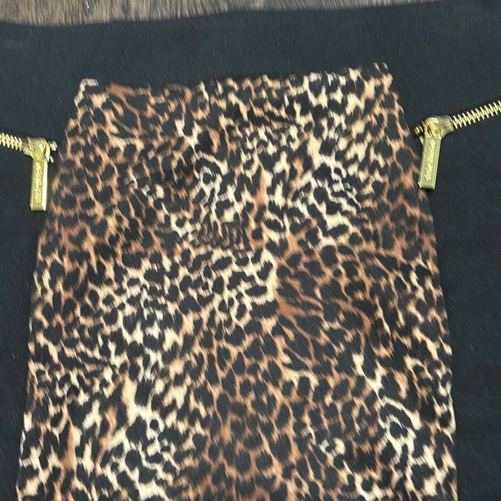NWT Michael Kors leopard pencil skirt 4P